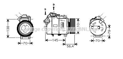 AVA QUALITY COOLING kompresorius, oro kondicionierius BWK330